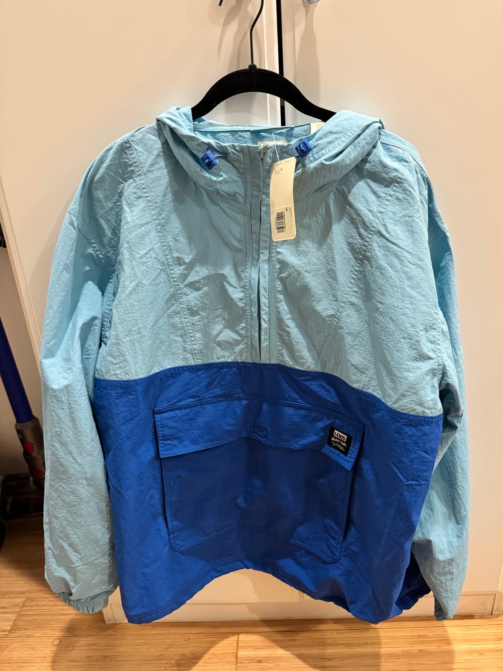Brand new with tags Levi's gold tab Bolinas Blue Hooded Anorak size L